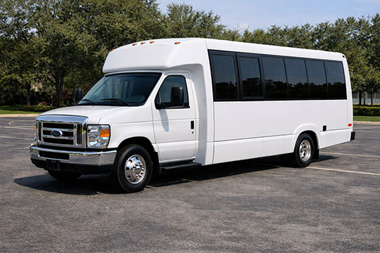 18-passenger minibus available for charter in Sherman, TX